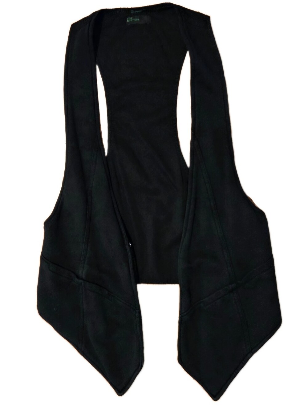 Stile Benetton Vintage Women's Black Racerback Vest